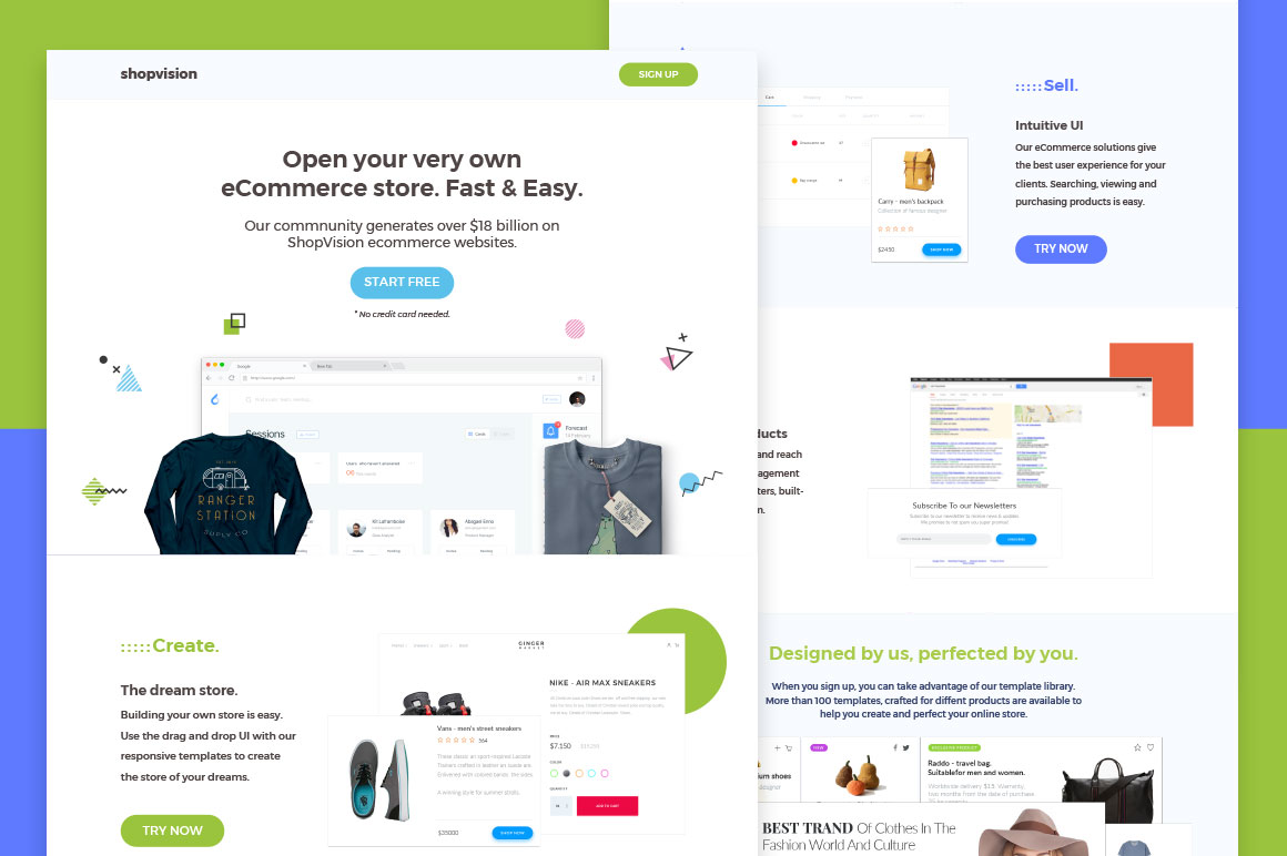eCommerce - Landing Page
